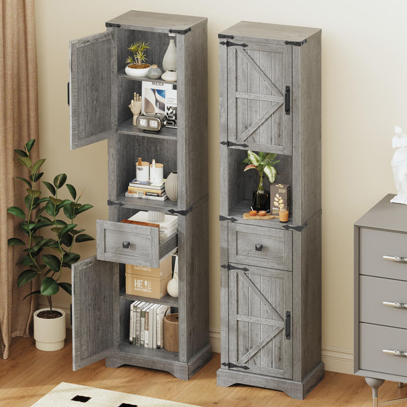 Armoire de rangement 66 po, Gris