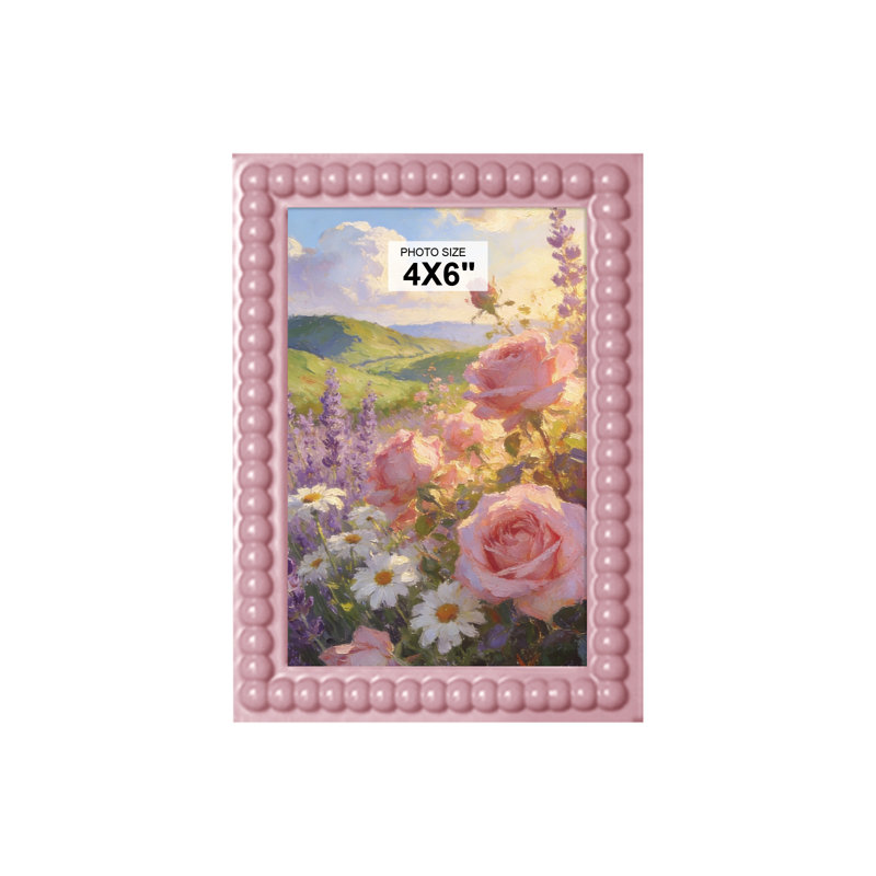 Cadre mural coloré, 4 po x 6 po, Rose