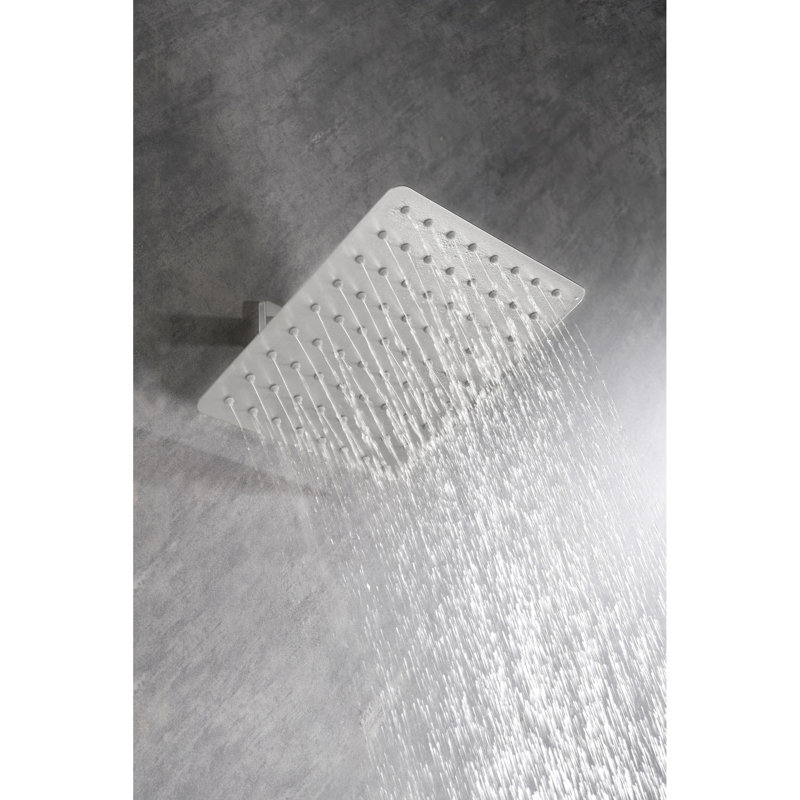 Ultra-thin 304 Stainless Steel Shower Head - High Rainfall With Self-cleaning Nozzles, Full Body Protection, Simple Installation Steps, Wonderful Showering Enjoyment Waterfall Showerhead Rain Self