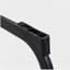 Ensemble de 2 chaises noires en polyuréthane