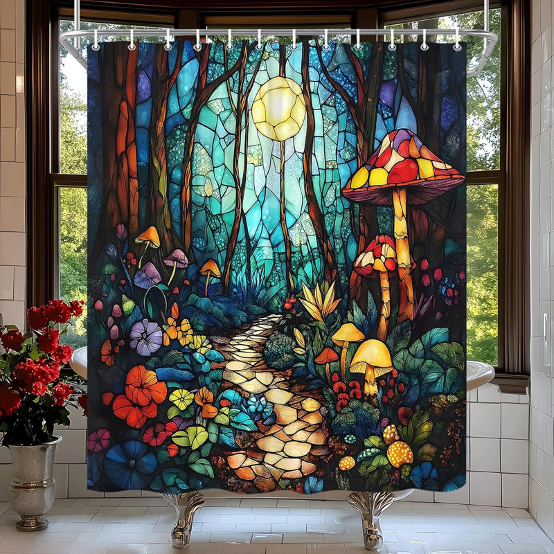 Rideau de douche Fantasy Forest