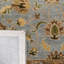 Tapis oriental en laine / coton / latex touffeté à la main Cranmore bleu clair / beige-19260663