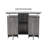 Rectangle Glass Reception Desk