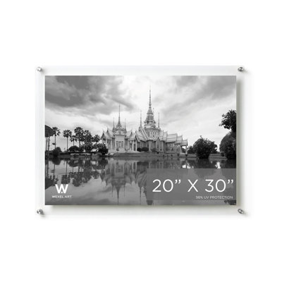 Clear UV-Grade Acrylic Modern Floating Picture Frame