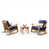Natural/Navy White Piping selected