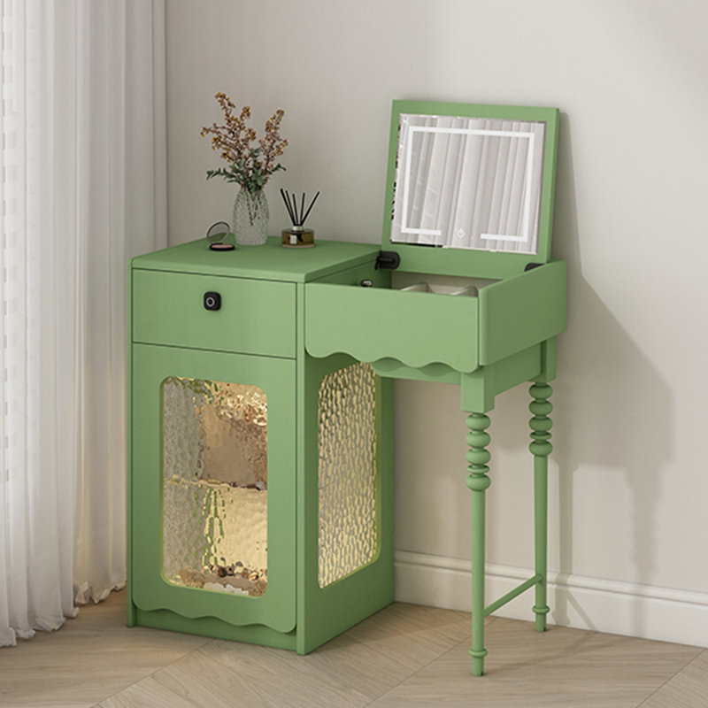 Commode créative multifonctionnelle en bois massif, Vert