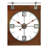 Estate Sliding Barn Door Wall Clock with Roman Numerals, C4895