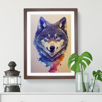 Painted Wolf No.6 - Wall Art
