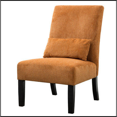 Fauteuil d'appoint sans accoudoirs en tissu Pisano Chenille