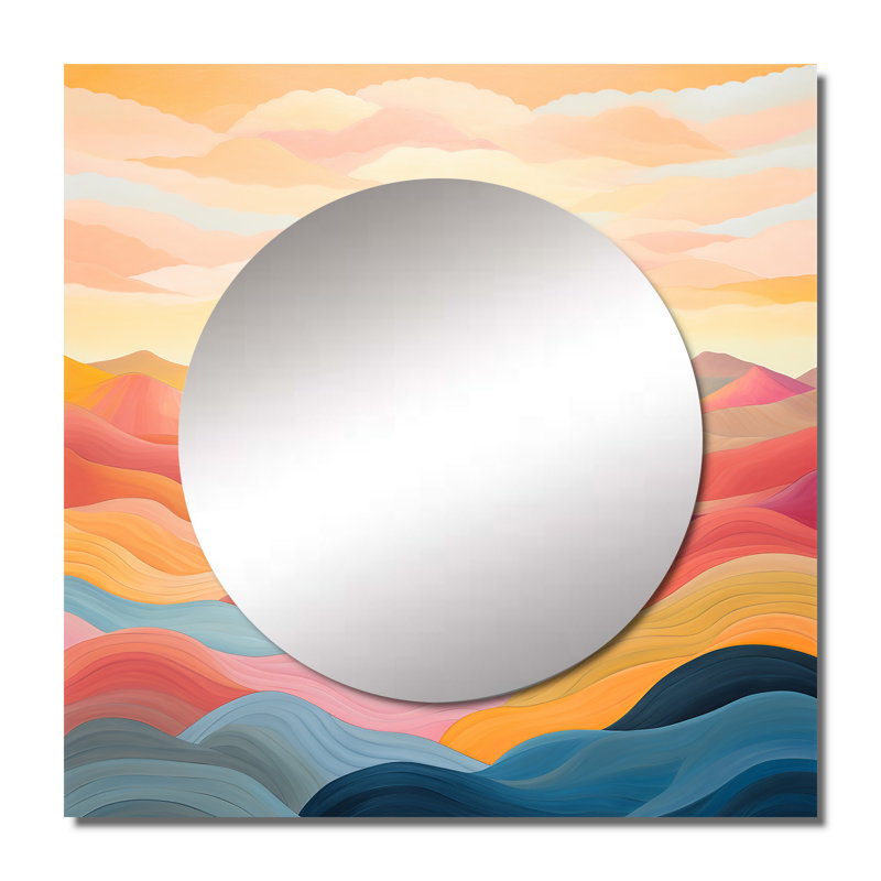 Art mural miroir de salon Johnpeter, 23 po x 23 po