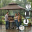 Pavillon de jardin robuste pour barbecue extérieur-125906130