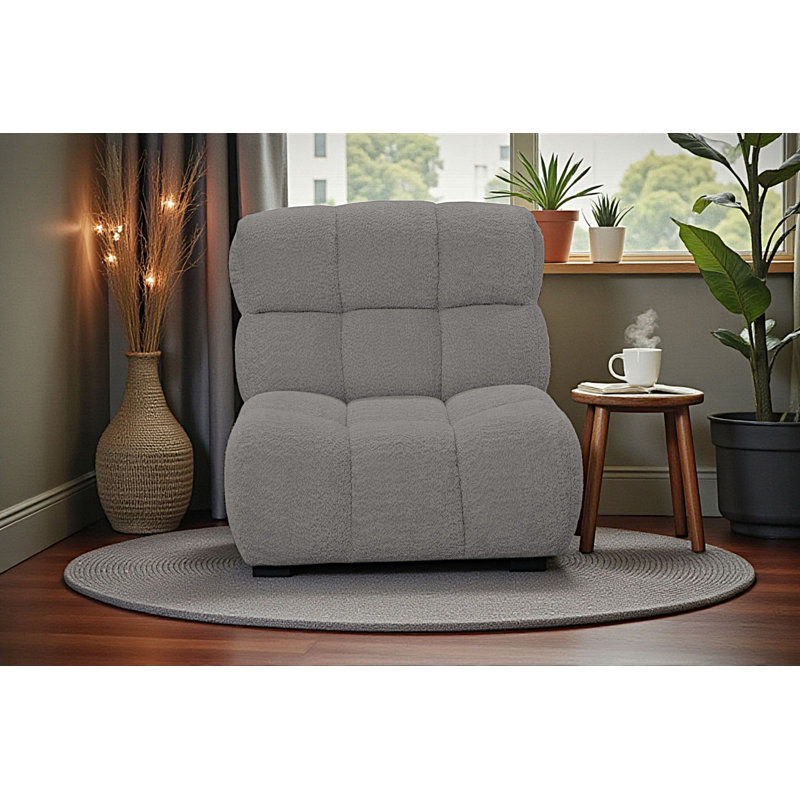 Upholstered Swivel Accent Chair, Light Grey