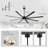 Industrial DC Motor Ceiling Fan with Reversible Blades-319257514-314123011