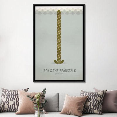 «Minimalist Literature Series: Jack and the Beanstalk», impression sur toile