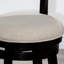 Tabouret de bar pivotant de 30 po avec finition. Siège à dossier en lattes de tissu beige. Fabrication. Convient à différents thèmes de hauteur de siège. Fonction. Préférence-433709117