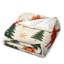 Jeté en flanelle de luxe Red Deer Green Trees-133004999
