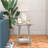 Glass Top End Table