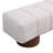 Upholstered Dining Bench For Dining Room, No-Assembly End Of Bed Entryway Bench Ottoman For Bedroom Living Room, Faux Fur Fabric Stool Top Wood Leg 300 LBS Weight Capacity-1961976567-1976439707