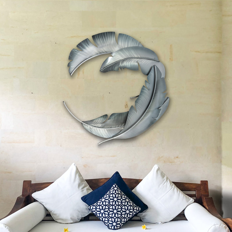 Coastal Wall Decor on Metal, Silver