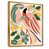 Toile avec cadre flottant or