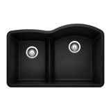 Diamond SILGRANIT 32" L x 21'' W Double Bowl Undermount Kitchen Sink