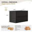 Meuble-lavabo 36 po, KD-PACKING- (meuble-lavabo seulement, sans lavabo)