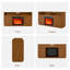 Meuble télé avec foyer Mordern 59 po x 15,75 po COCO DESIGN-122972085-122972088