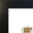 Tennell Black Matte Picture Frame with Mat-1212989135