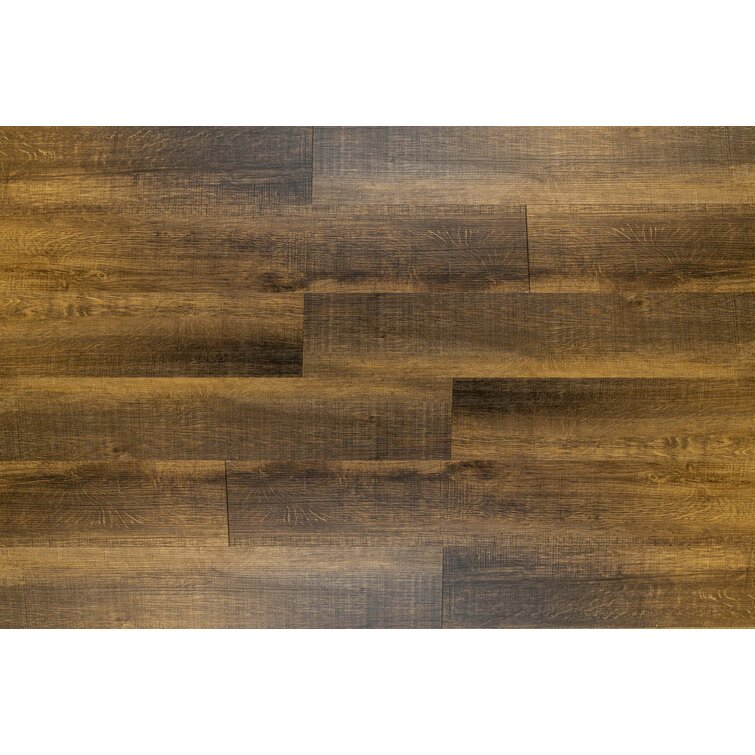 Dekorman Vista Mario Oak Waterproof Click Lock Vinyl Plank Flooring - 7.1 in. W x 48 in. L x 6 mm T