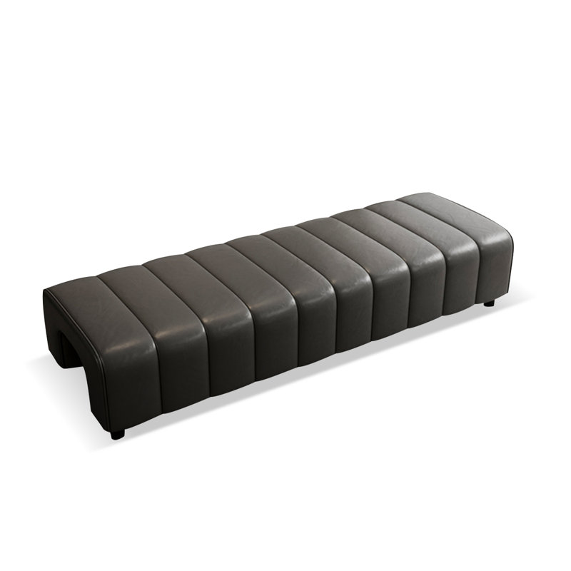 Banc rembourré, Noir