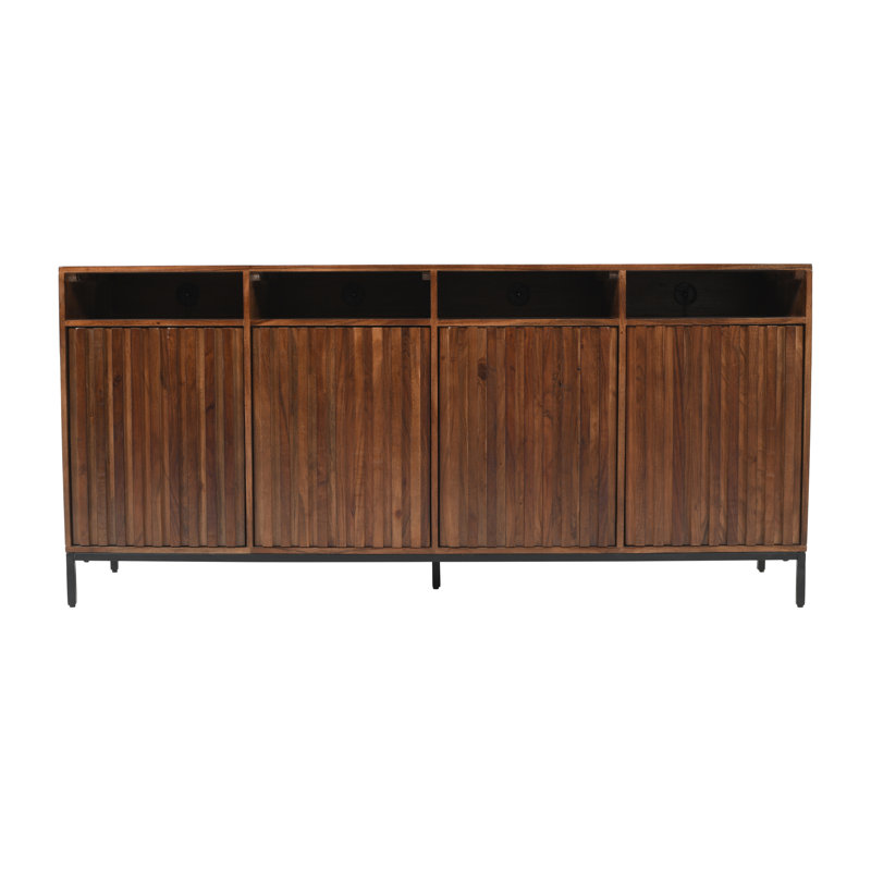 Armoire-meuble télé Sylar, Brun, H 30 po x l 70 po x P 18 po