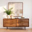 Judson 75" Mango Wood Sideboard w/ Iron Base, Medium Brown