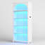 176cm H x 75cm W 5-Tier Bookcase with Tri-Color Sensor Light-820394810
