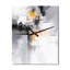 Yellow Grey Symmetrical Abstractions - Cubism Very Large Wall Clocks-218739595
