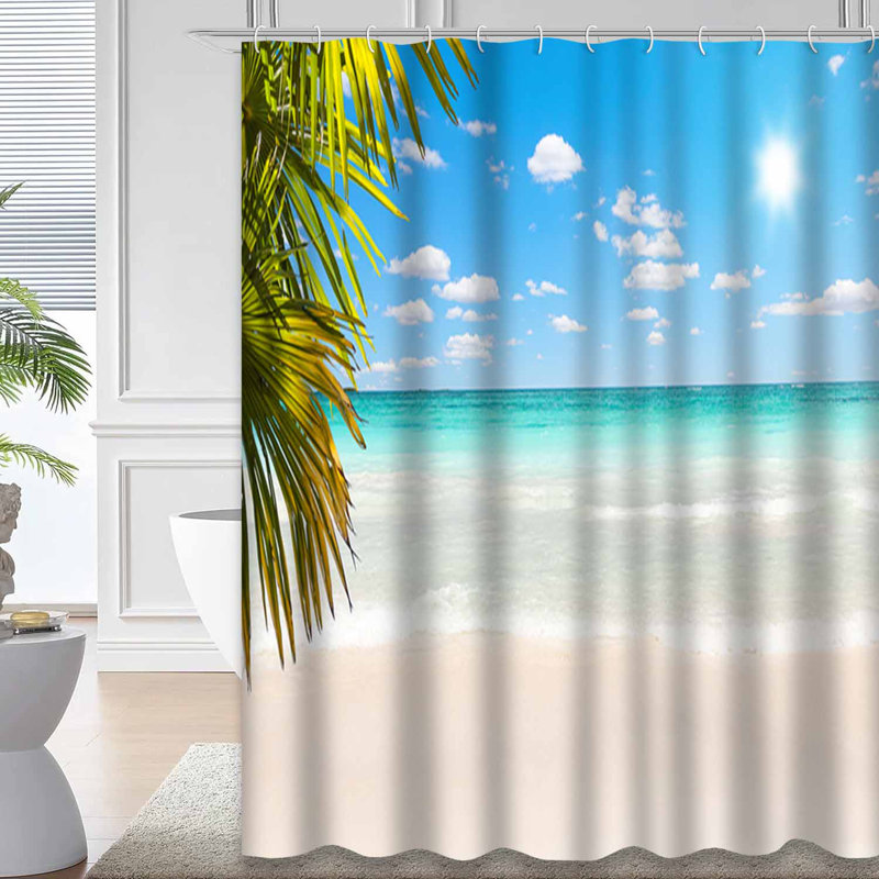 Vague de vacances tropicales avec 12 crochets, L 72 po x l 84 po