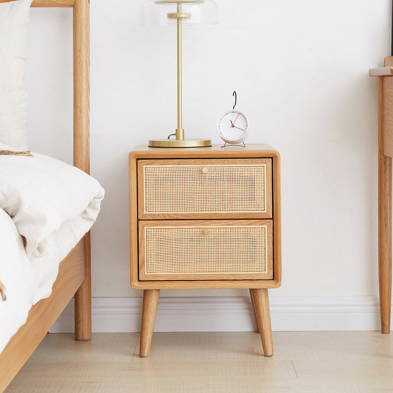 Table de chevet en bois massif Pure