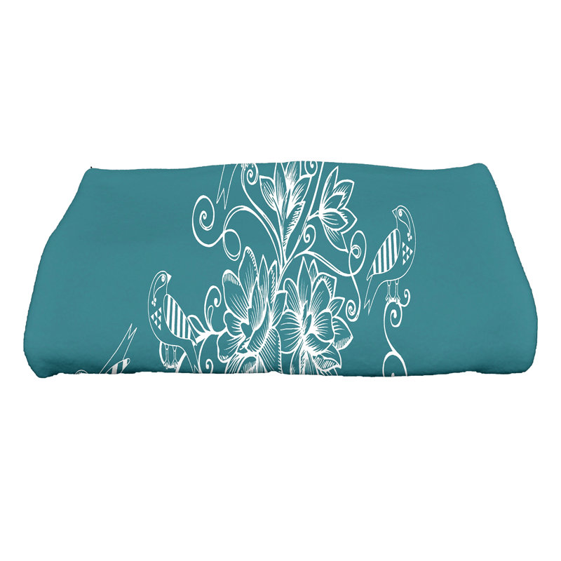 Serviette de bain Everill, Bleu sarcelle