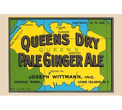 Queens Dry Pale Ginger Ale- Graphic Art Print -  Buyenlarge, 0-587-33421-5C2436
