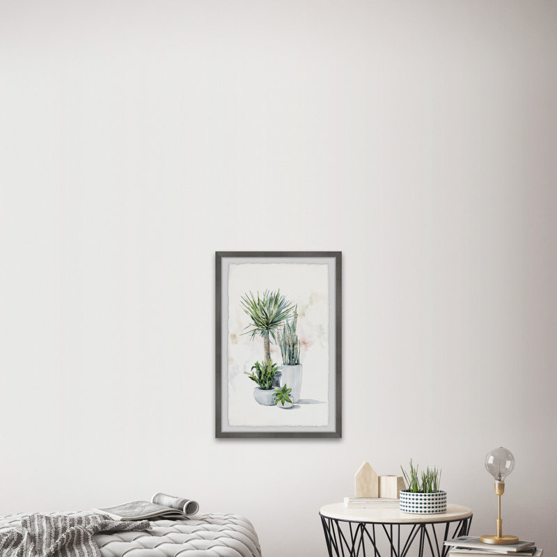 «Green Plants Shrub II», reproduction encadrée, H 30 po x l 20 po x P 1,5 po
