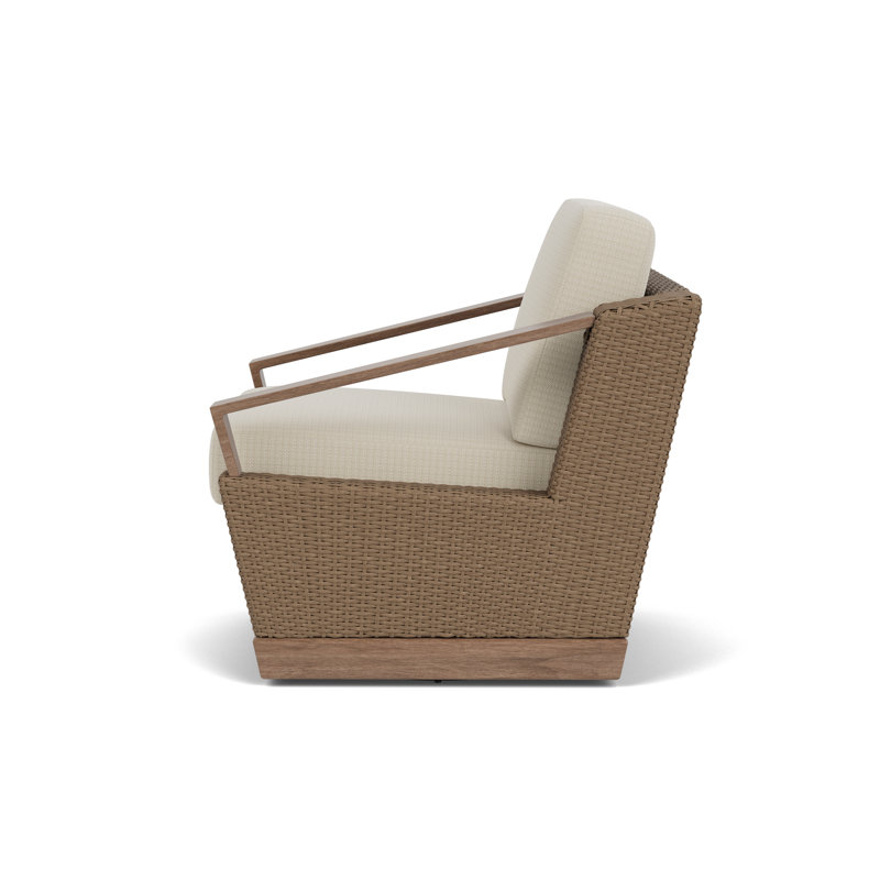 Charisma Outdoor Swivel Lounge Chair, Beach Natural