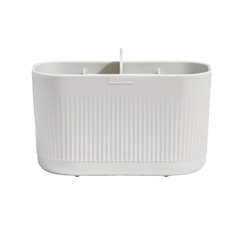 Recycled Large Bathroom Caddy - Made in UK, White
