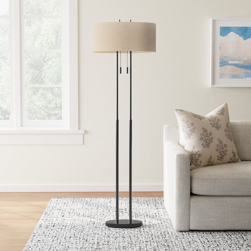 Baskett Amarilla 62" Floor Lamp, Bronze