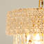 Petit lustre cylindrique en cristal 3 lumières Ether