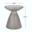 Table d'appoint d'extérieur en béton léger-737617788