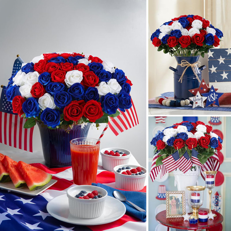 Roses artificielles en vrac