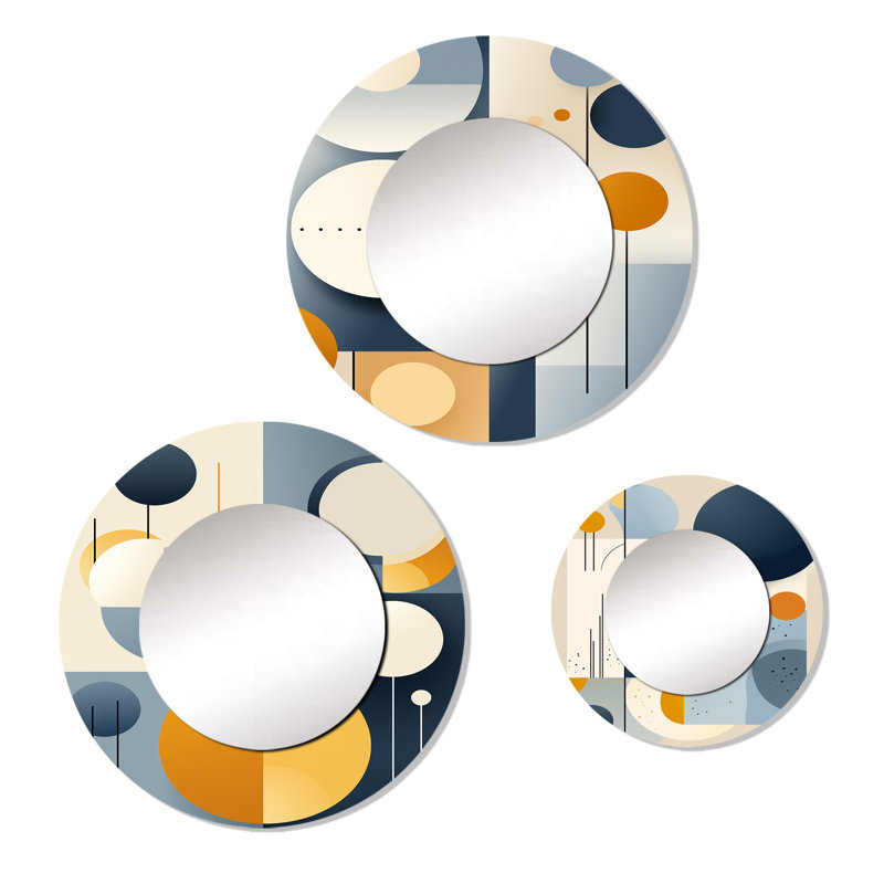 Lanpher Metal Round Mirror