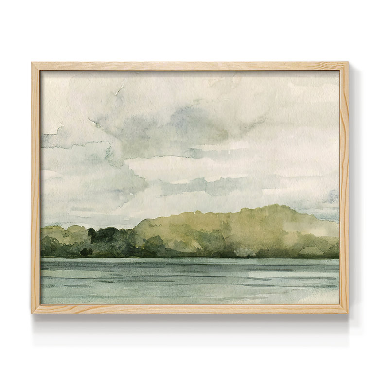 Riverside I - Reproduction encadrée - Restickable, Naturel, H 16 po x l 20 po
