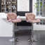 Tabouret de bar en velours à hauteur réglable et pivotant, ensemble de 2-253356970