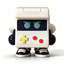 Table d'appoint sur pied en forme de robot console de jeux - Décoration intérieure