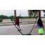 Ensemble de jeu de filet de badminton extérieur, raquettes de volants combo pour enfants et famille portatif, aucun outil requis - formation dans la cour, plage, parc, jeux de pique-nique, vert